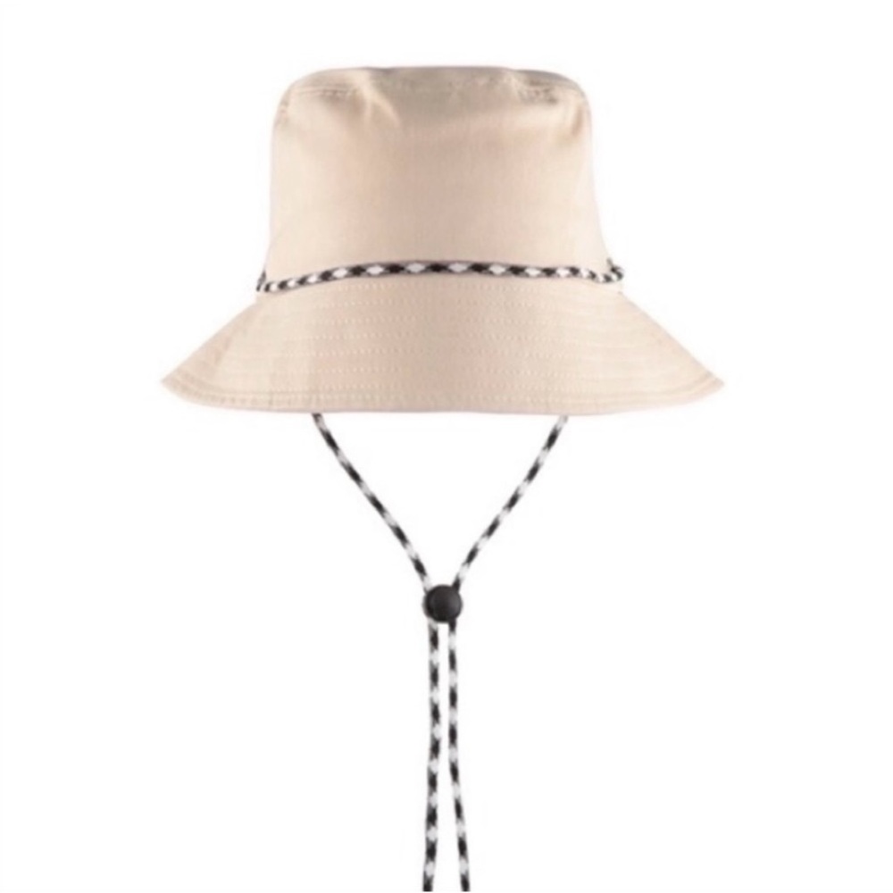 New Unisex Light Sand Ivory Slider Bucket Hat - Picture 5 of 6